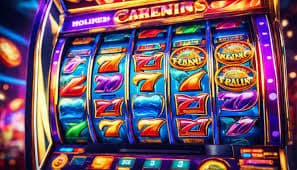 Ilustrasi permainan live casino di bwinbet365 dengan suasana neon dan modern